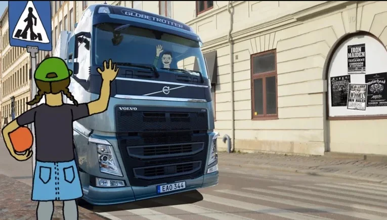 De scholen zijn weer begonnen: Volvo Trucks maakt muziekvideo om verkeersveiligheid te bevorderen.