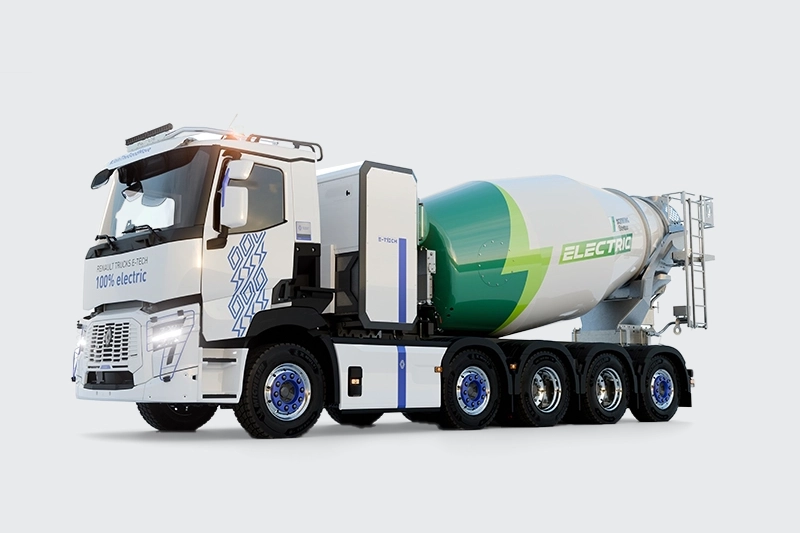 Renault Trucks en Schwing- Stetter presenteren innovatieve oplossing voor koolstofvrij betontransport