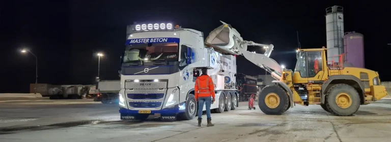 Een betonfabriek op wielen – Volledig elektrisch en circulair